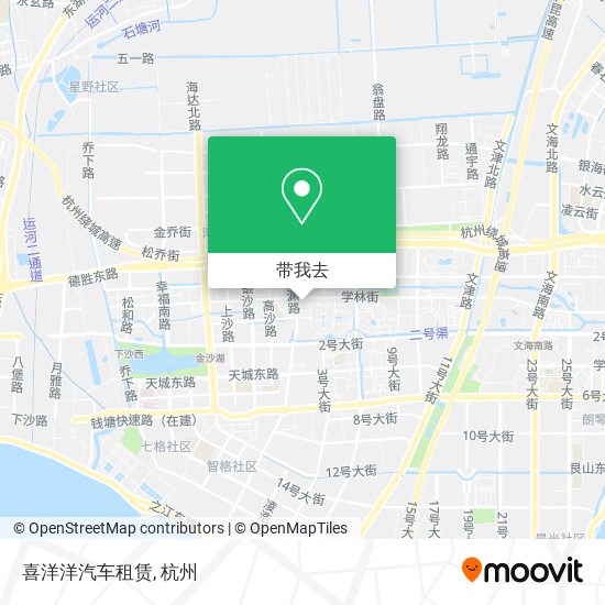 喜洋洋汽车租赁地图