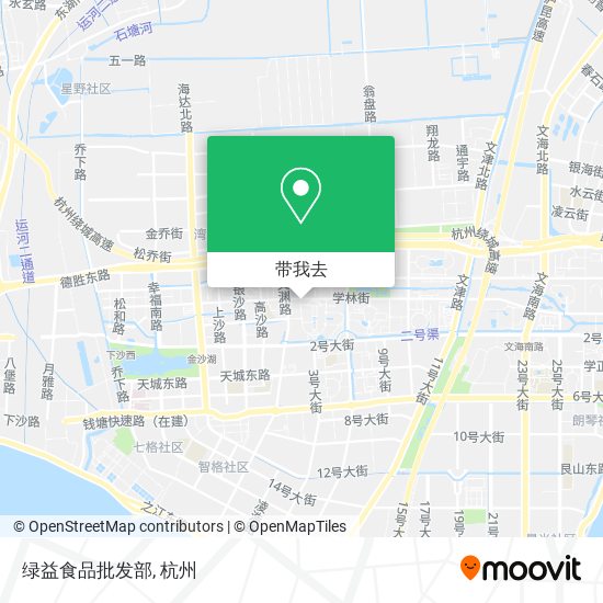 绿益食品批发部地图