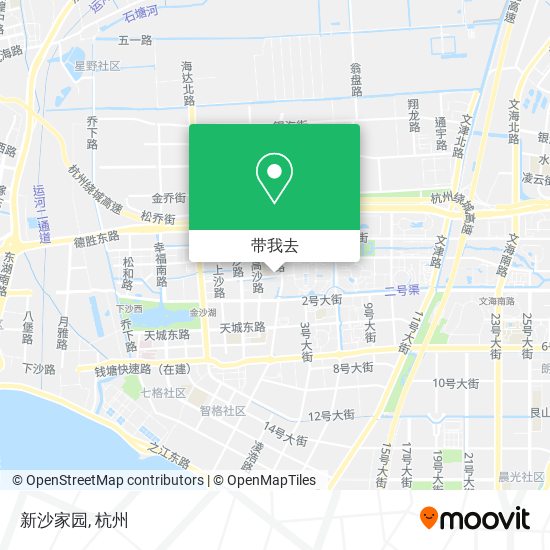 新沙家园地图