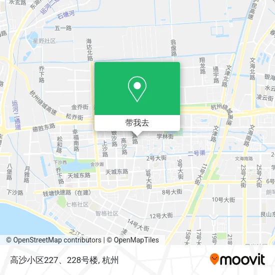 高沙小区227、228号楼地图