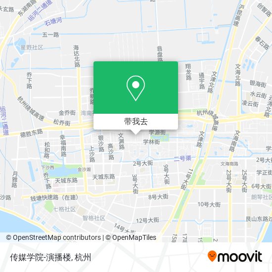 传媒学院-演播楼地图