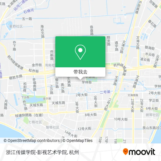 浙江传媒学院-影视艺术学院地图
