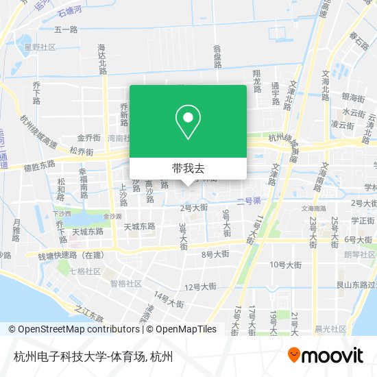 杭州电子科技大学-体育场地图