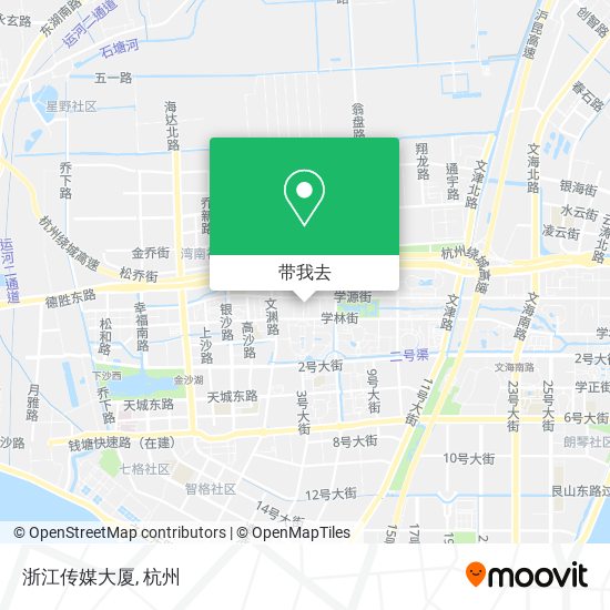 浙江传媒大厦地图