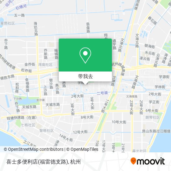 喜士多便利店(福雷德支路)地图