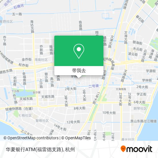 华夏银行ATM(福雷德支路)地图