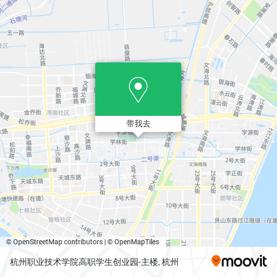 杭州职业技术学院高职学生创业园-主楼地图