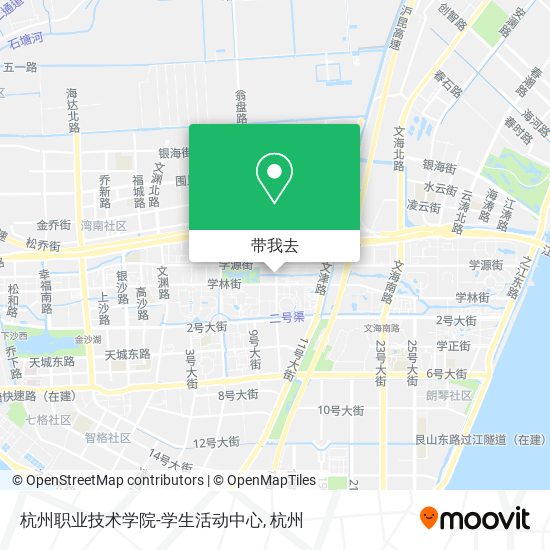 杭州职业技术学院-学生活动中心地图