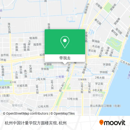 杭州中国计量学院方圆楼宾馆地图