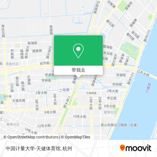 中国计量大学-天健体育馆地图