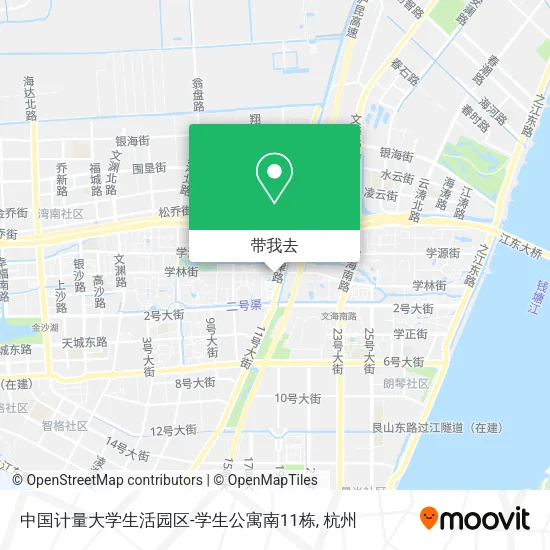 中国计量大学生活园区-学生公寓南11栋地图