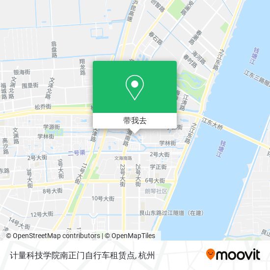 计量科技学院南正门自行车租赁点地图