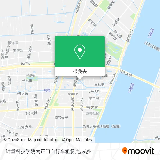 计量科技学院南正门自行车租赁点地图