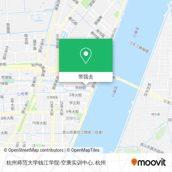 杭州师范大学钱江学院-空乘实训中心地图