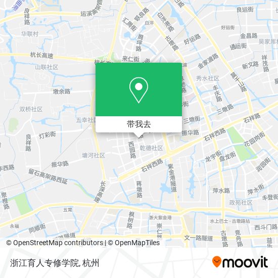 浙江育人专修学院地图