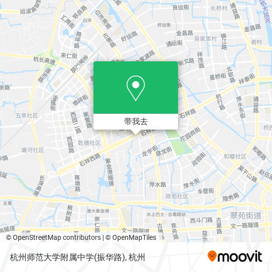 杭州师范大学附属中学(振华路)地图