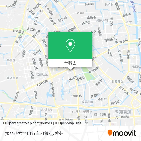 振华路六号自行车租赁点地图