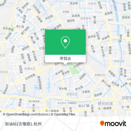 加油站(古墩路)地图