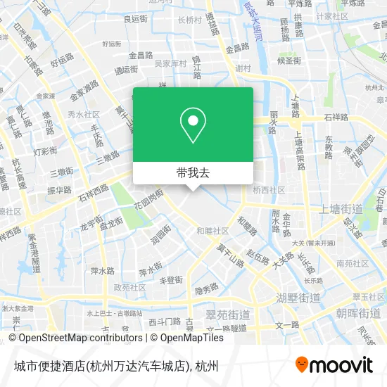 城市便捷酒店(杭州万达汽车城店)地图