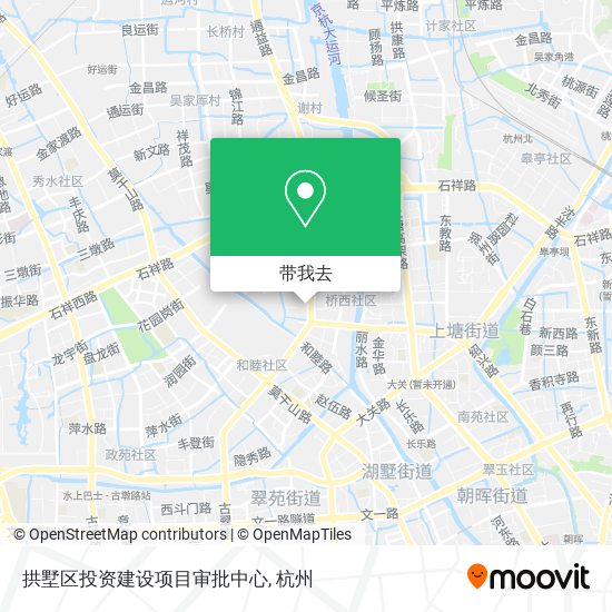拱墅区投资建设项目审批中心地图