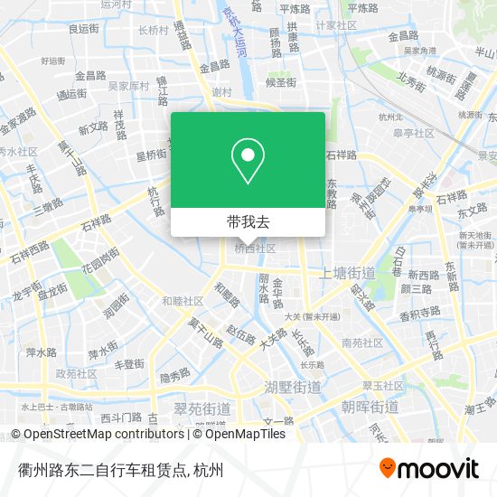 衢州路东二自行车租赁点地图