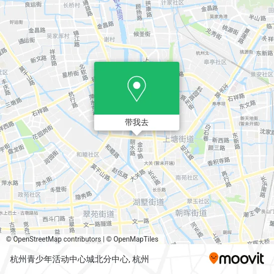杭州青少年活动中心城北分中心地图