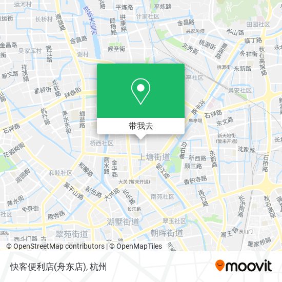 快客便利店(舟东店)地图