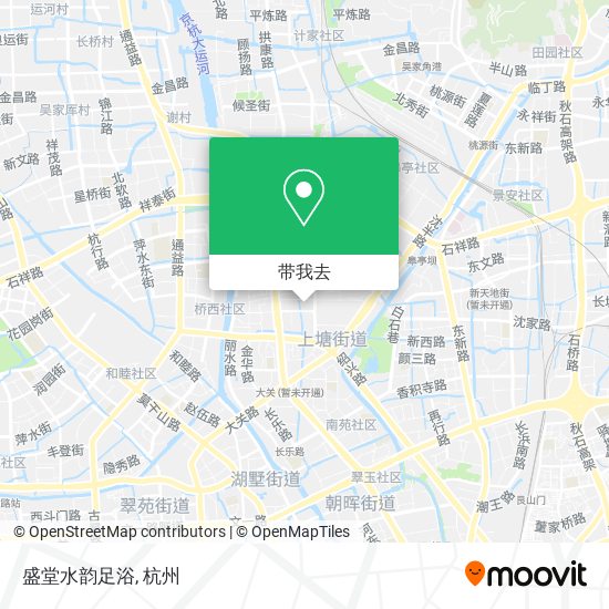 盛堂水韵足浴地图
