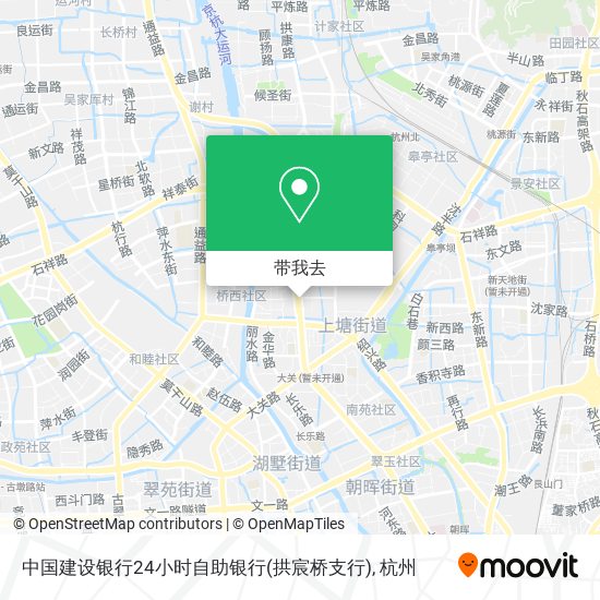 中国建设银行24小时自助银行(拱宸桥支行)地图