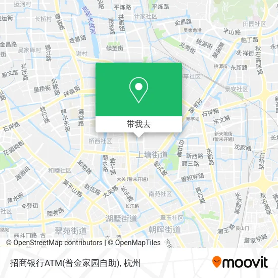 招商银行ATM(普金家园自助)地图