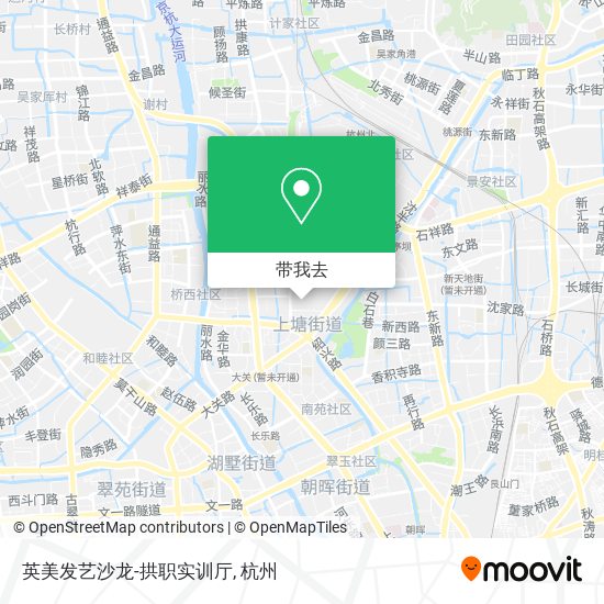 英美发艺沙龙-拱职实训厅地图