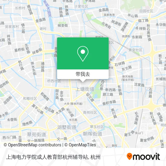 上海电力学院成人教育部杭州辅导站地图