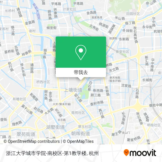 浙江大学城市学院-南校区-第1教学楼地图