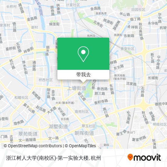 浙江树人大学(南校区)-第一实验大楼地图