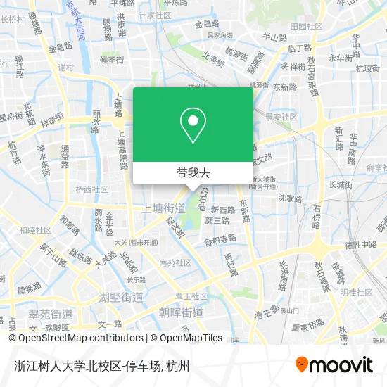 浙江树人大学北校区-停车场地图