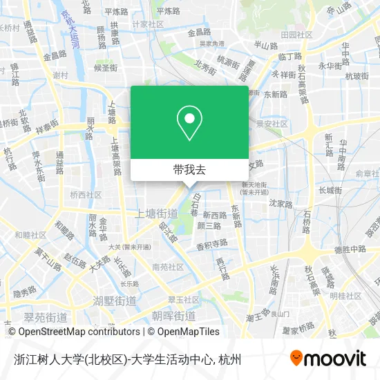 浙江树人大学(北校区)-大学生活动中心地图