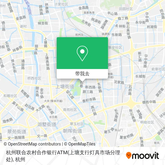杭州联合农村合作银行ATM(上塘支行灯具市场分理处)地图