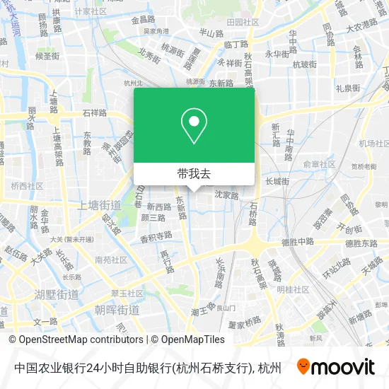 中国农业银行24小时自助银行(杭州石桥支行)地图