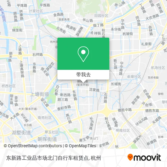 东新路工业品市场北门自行车租赁点地图