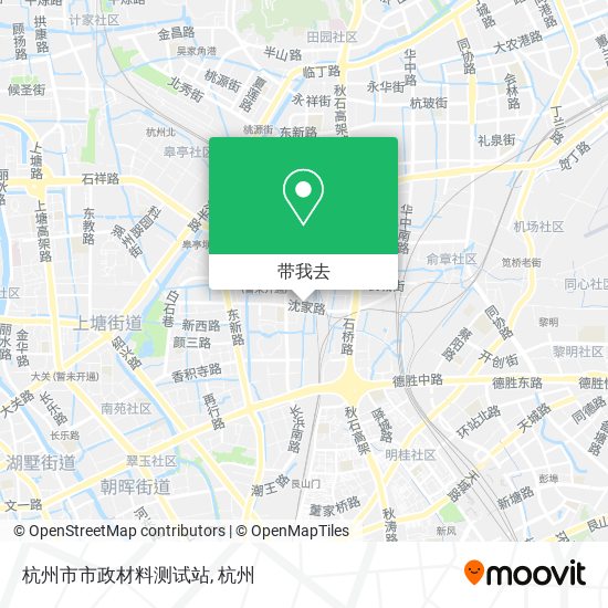 杭州市市政材料测试站地图