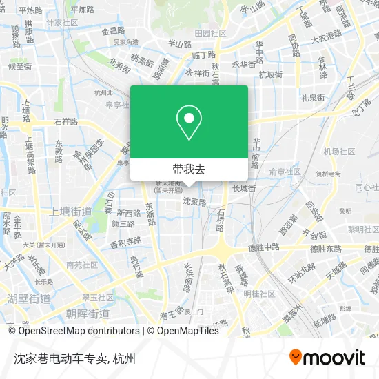 沈家巷电动车专卖地图