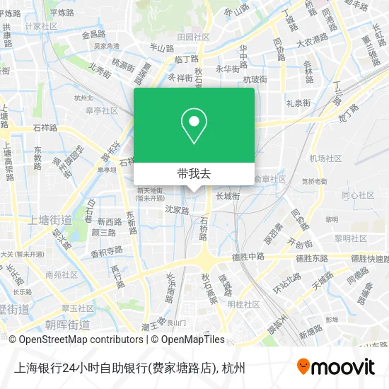 上海银行24小时自助银行(费家塘路店)地图