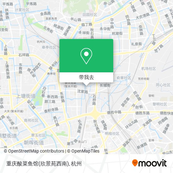 重庆酸菜鱼馆(欣景苑西南)地图
