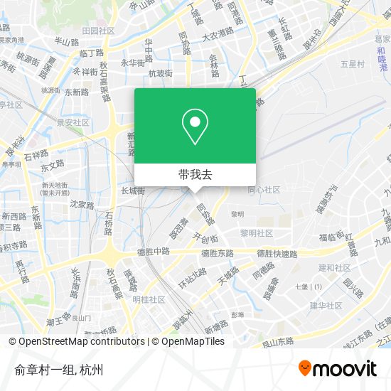俞章村一组地图
