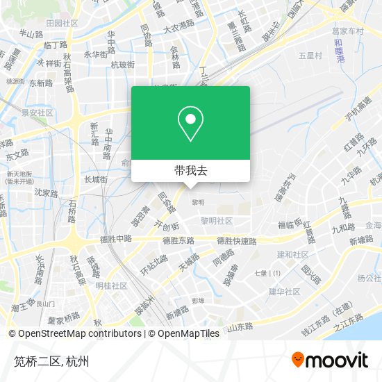 笕桥二区地图