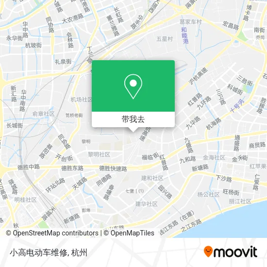 小高电动车维修地图
