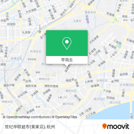 世纪华联超市(黄家店)地图