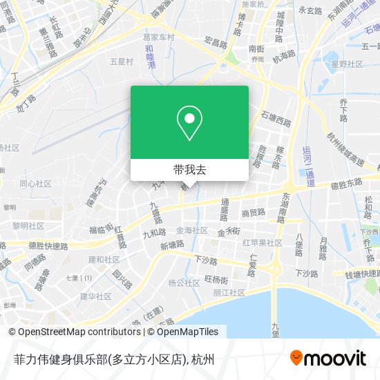 菲力伟健身俱乐部(多立方小区店)地图