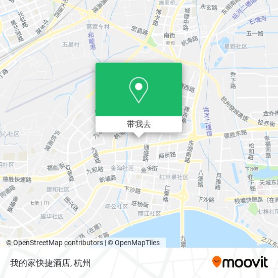 我的家快捷酒店地图
