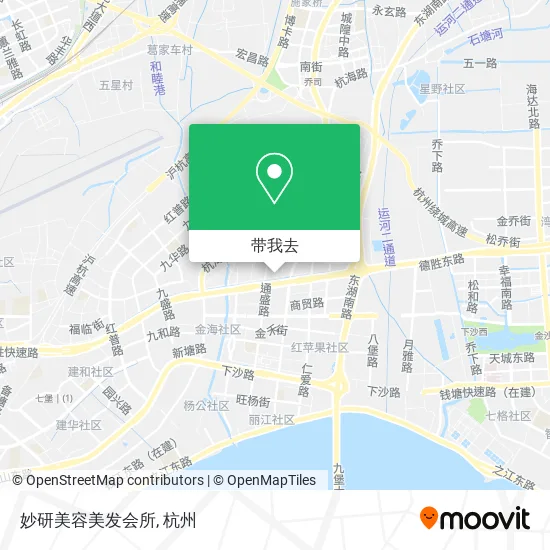 妙研美容美发会所地图